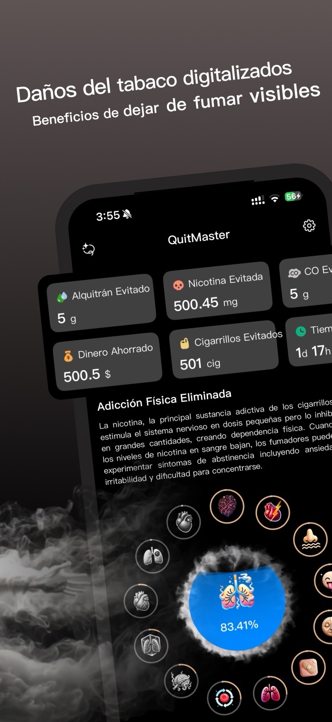 Información para dejar de fumar