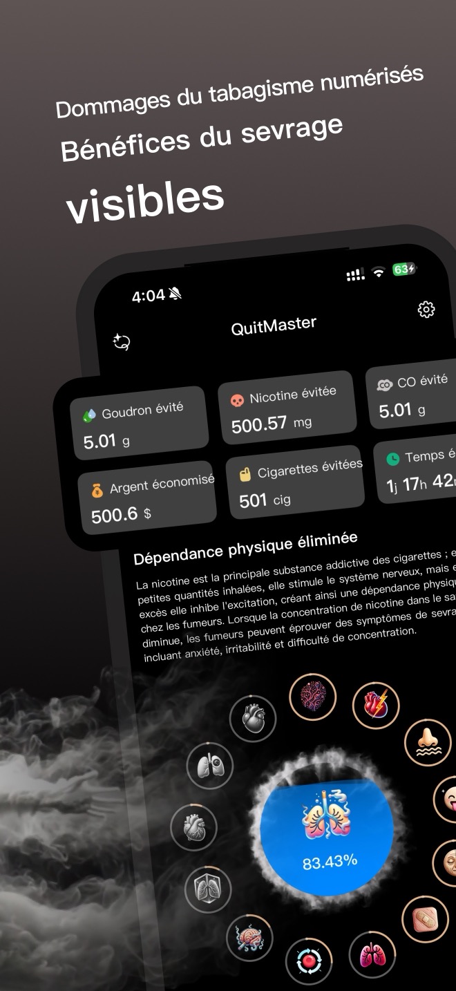 Informations sur l’arrêt du tabac